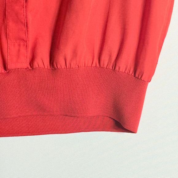 Vintage Diane Von Furstenberg Womens Medium Shirt Top Red Secretary Preppy Work - Picture 3 of 8